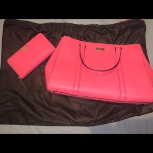 Kate Spade Coral Purse W/ wallet!